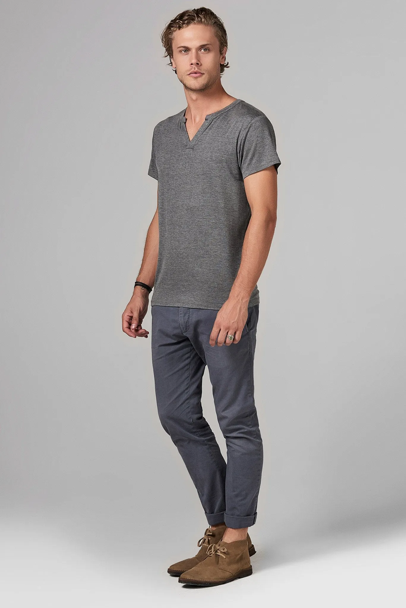 Men's Modal Cross V-Neck Tee