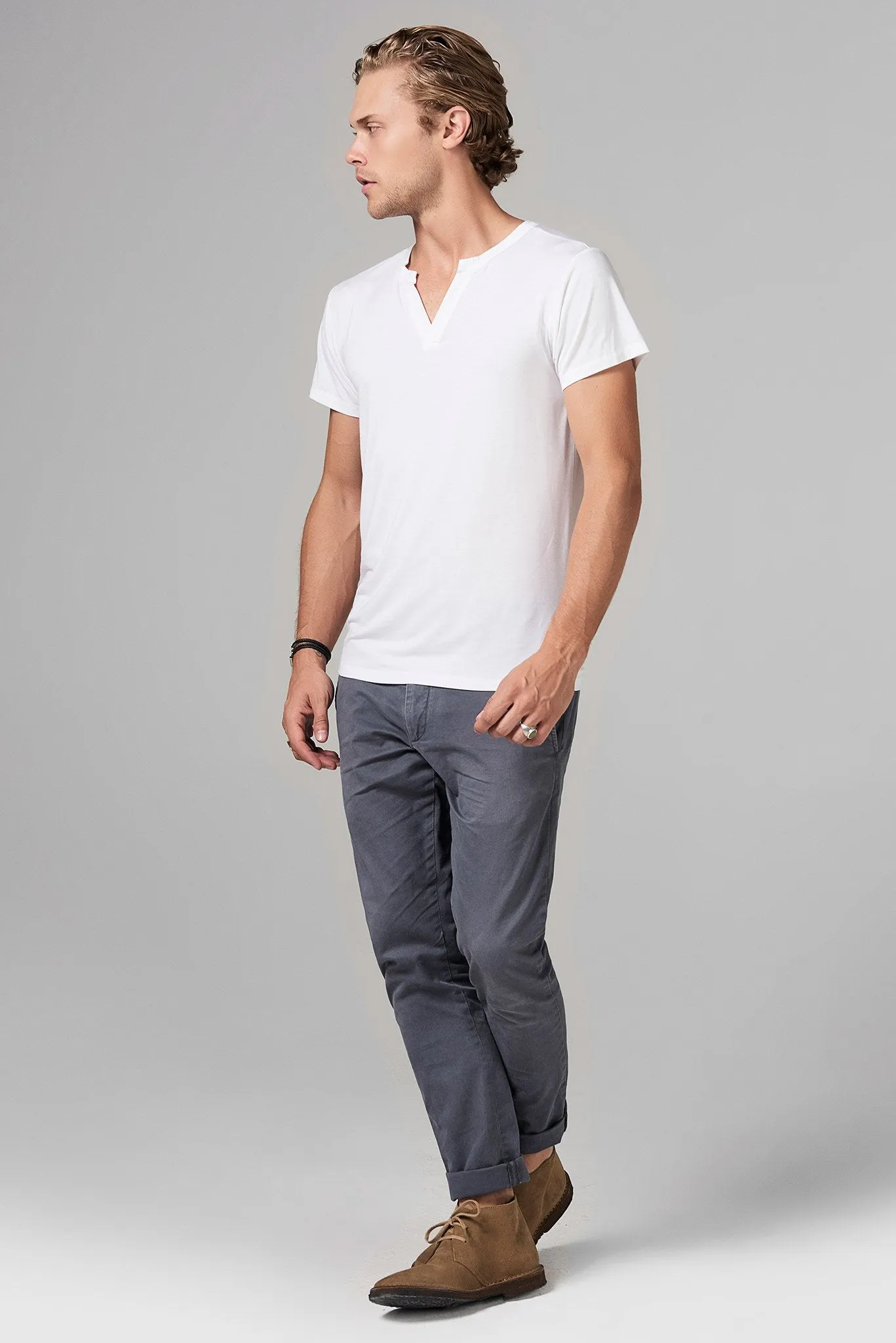 Men's Modal Cross V-Neck Tee