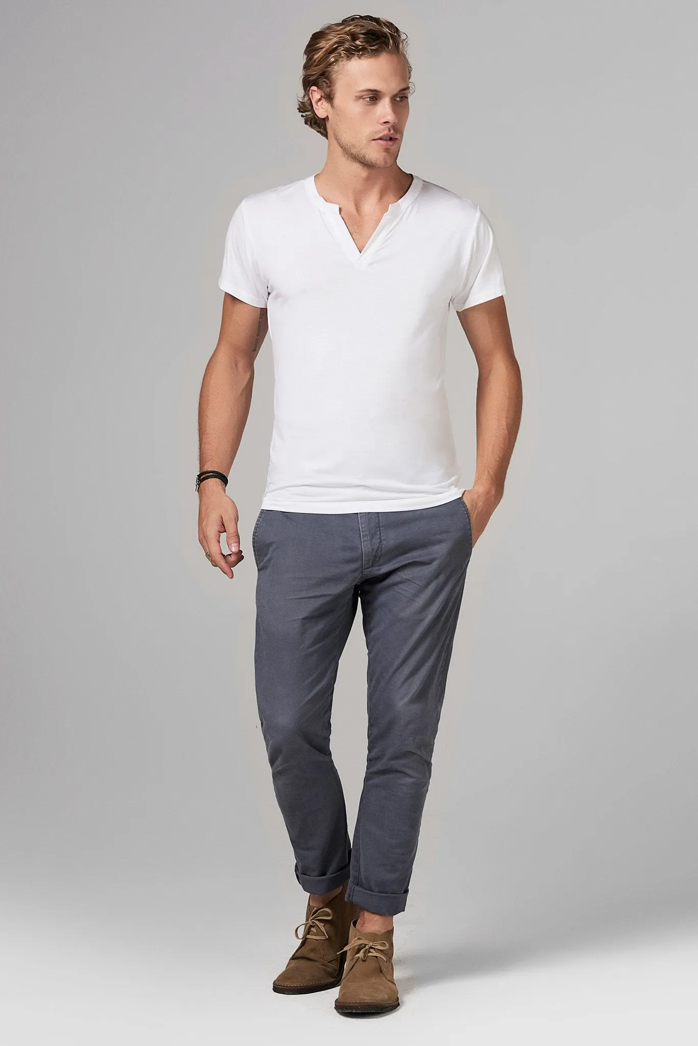 Men's Modal Cross V-Neck Tee