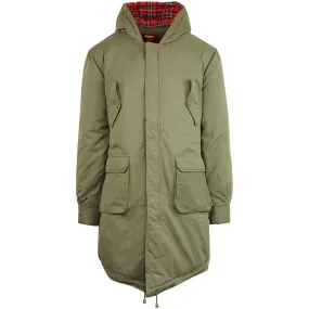 Merc London Tobias Fishtail Parka Army Green