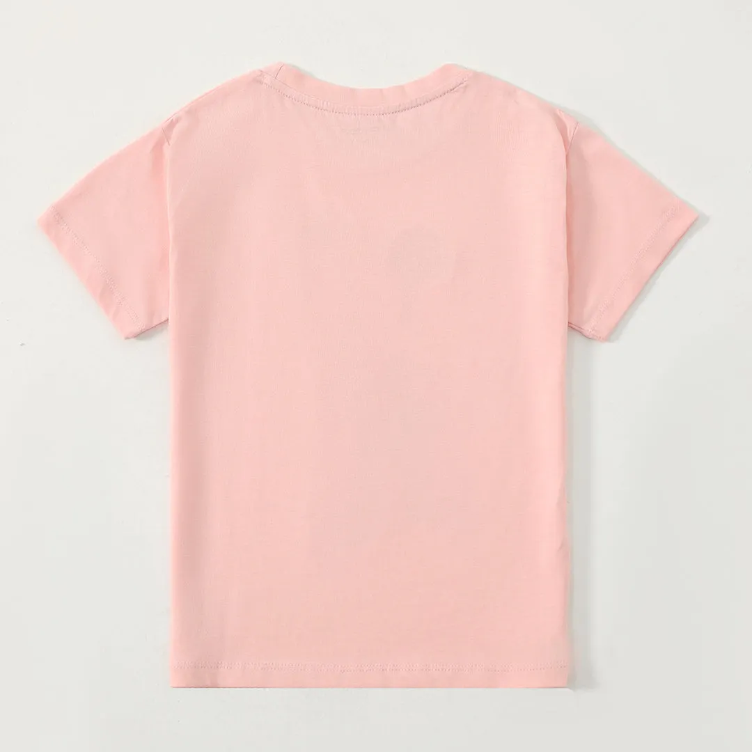 Mickey Girls Puff Printed T-shirt