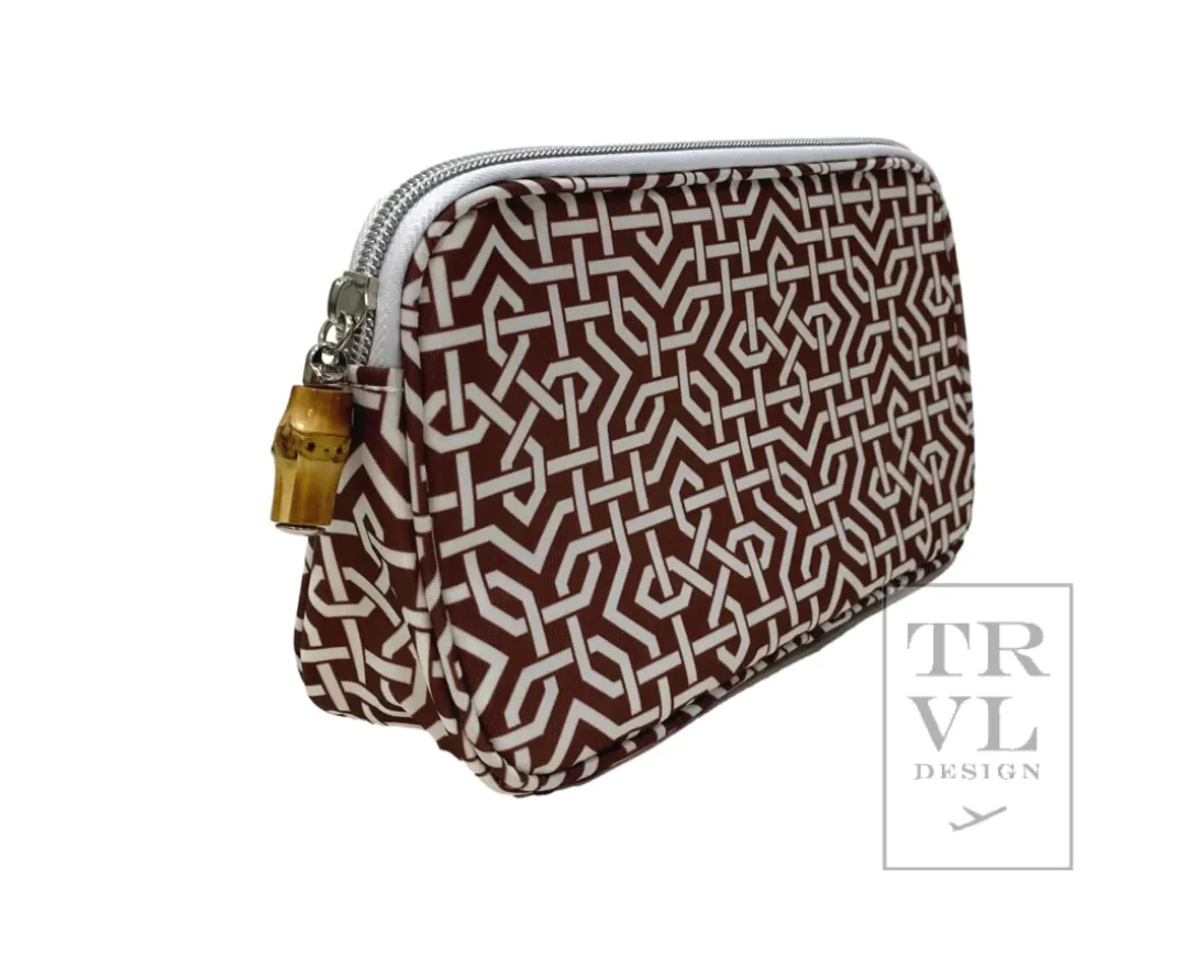 Mini Classic Cosmetic Bag - Lattice Coco