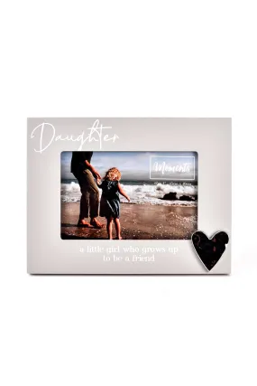 Moments Wooden Photo Frame with Heart 6" x 4" - Dad