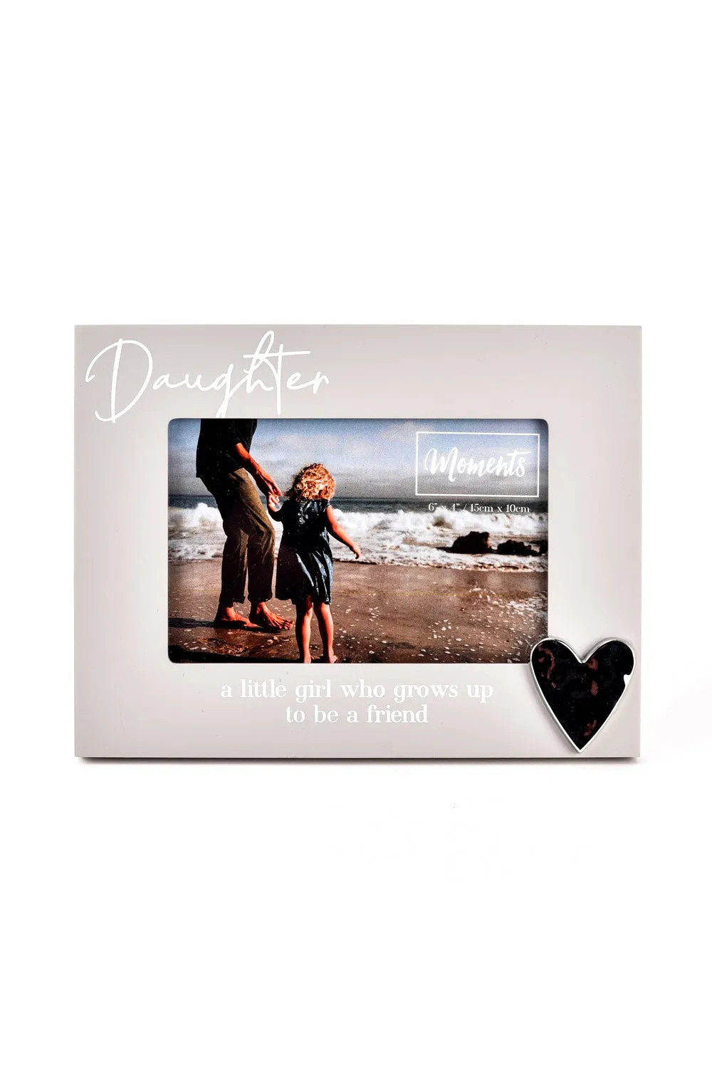 Moments Wooden Photo Frame with Heart 6" x 4" - Dad