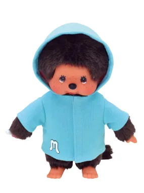 MONCHHICHI Poppenkleding Set - Blauwe parka met capuchon