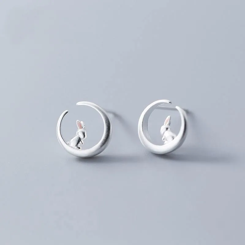 Moon Rabbit Earrings