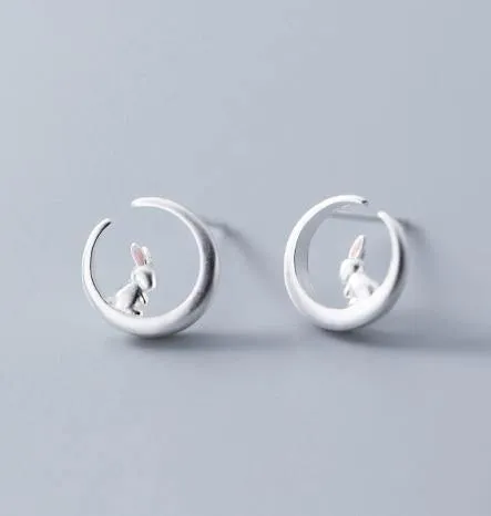 Moon Rabbit Earrings