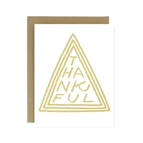 Notecard Thankful Triangle