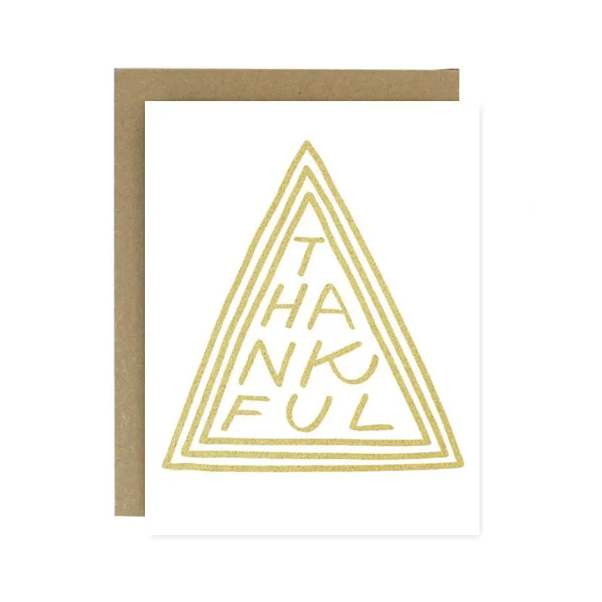 Notecard Thankful Triangle