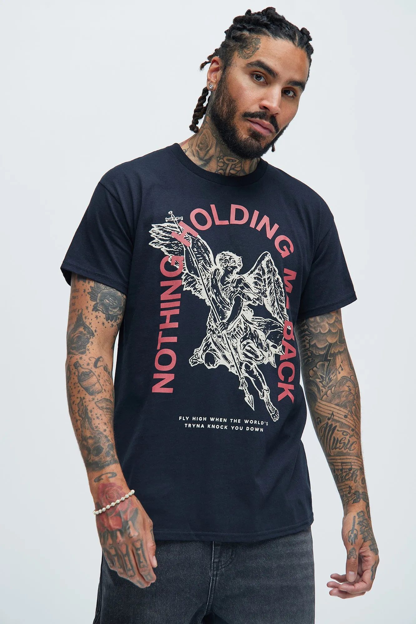 Nothing Holding Me Back Short Sleeve Tee - Black