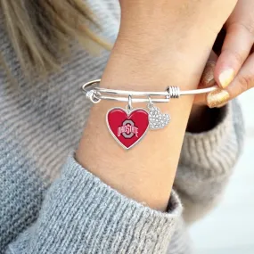 Ohio State Buckeyes Bangle Charm Bracelet