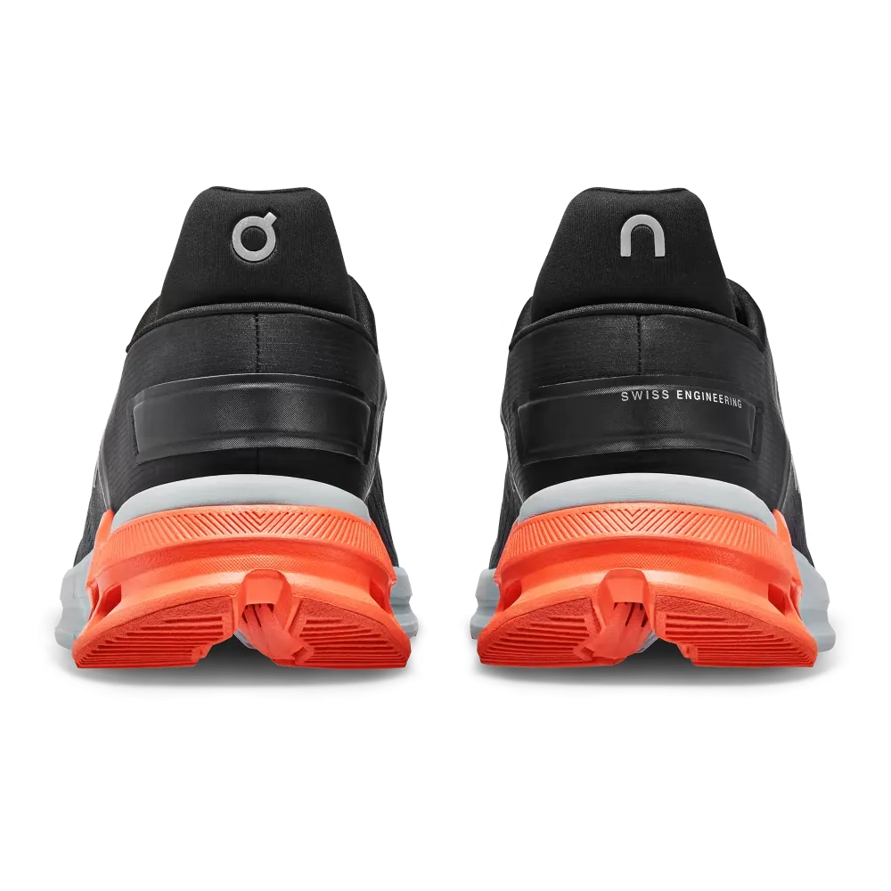 On Running Men's Cloudnova Flux Shoes - Black / Flame