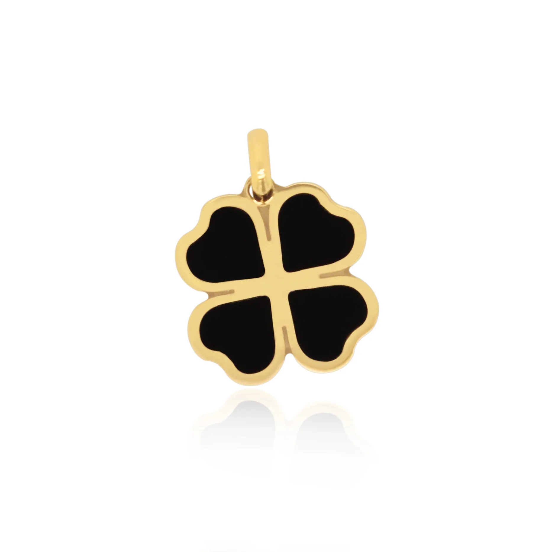 Onyx Lucky Clover Charm