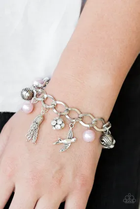 Paparazzi Accessories - Lady Love Dove - #B648 Peg- Pink Bracelet