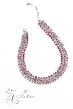 Paparazzi Flirtatious Pink 2023 Zi Collection Necklace & Earring Set