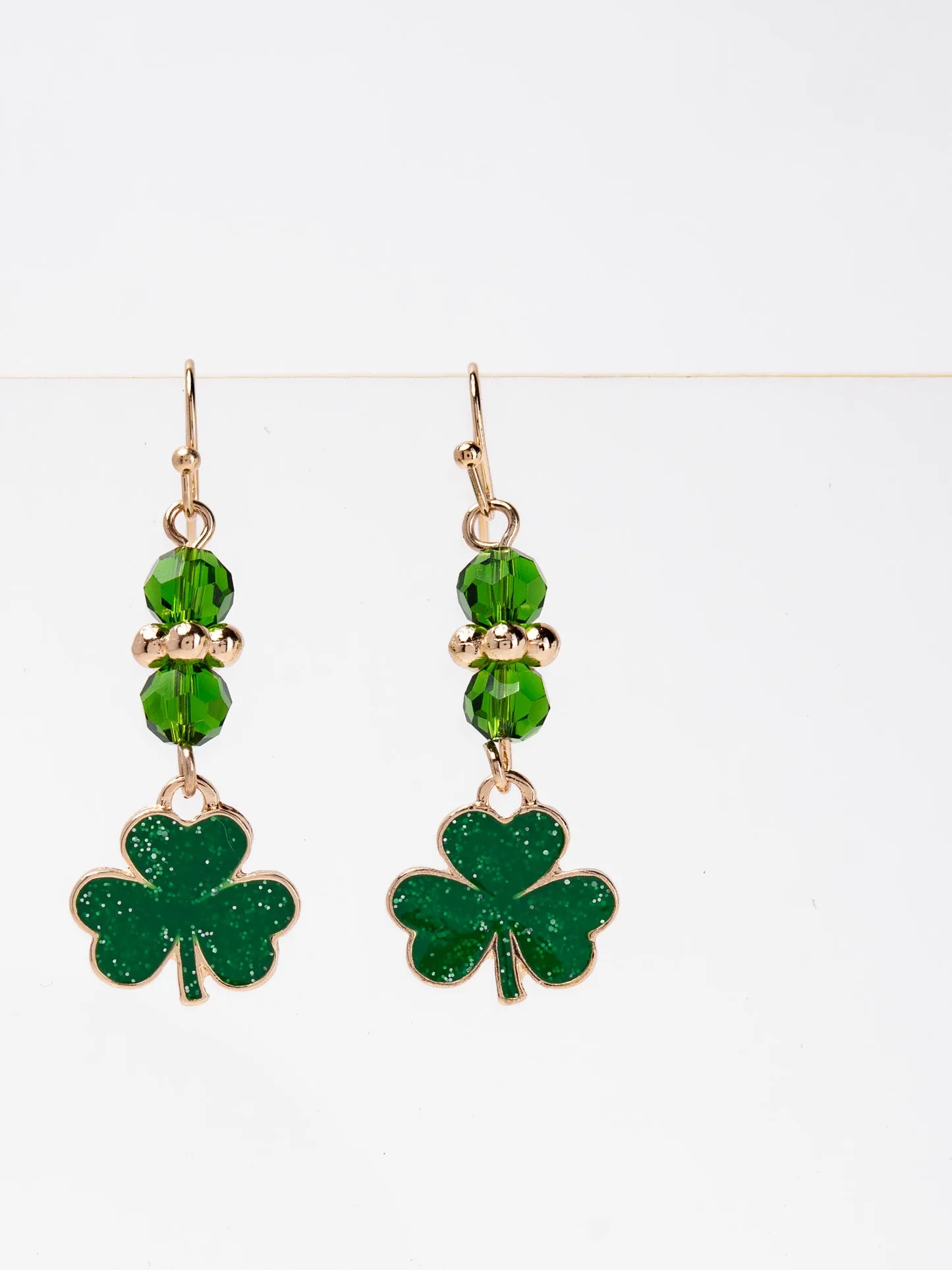 Patricia Clover Dangle Beaded Earrings