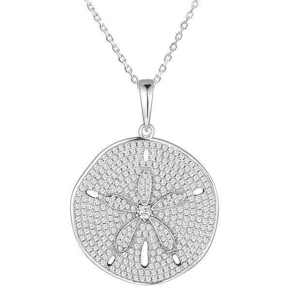 Pavé Sand Dollar Pendant