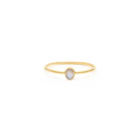 Petite Oval Ring | Moonstone