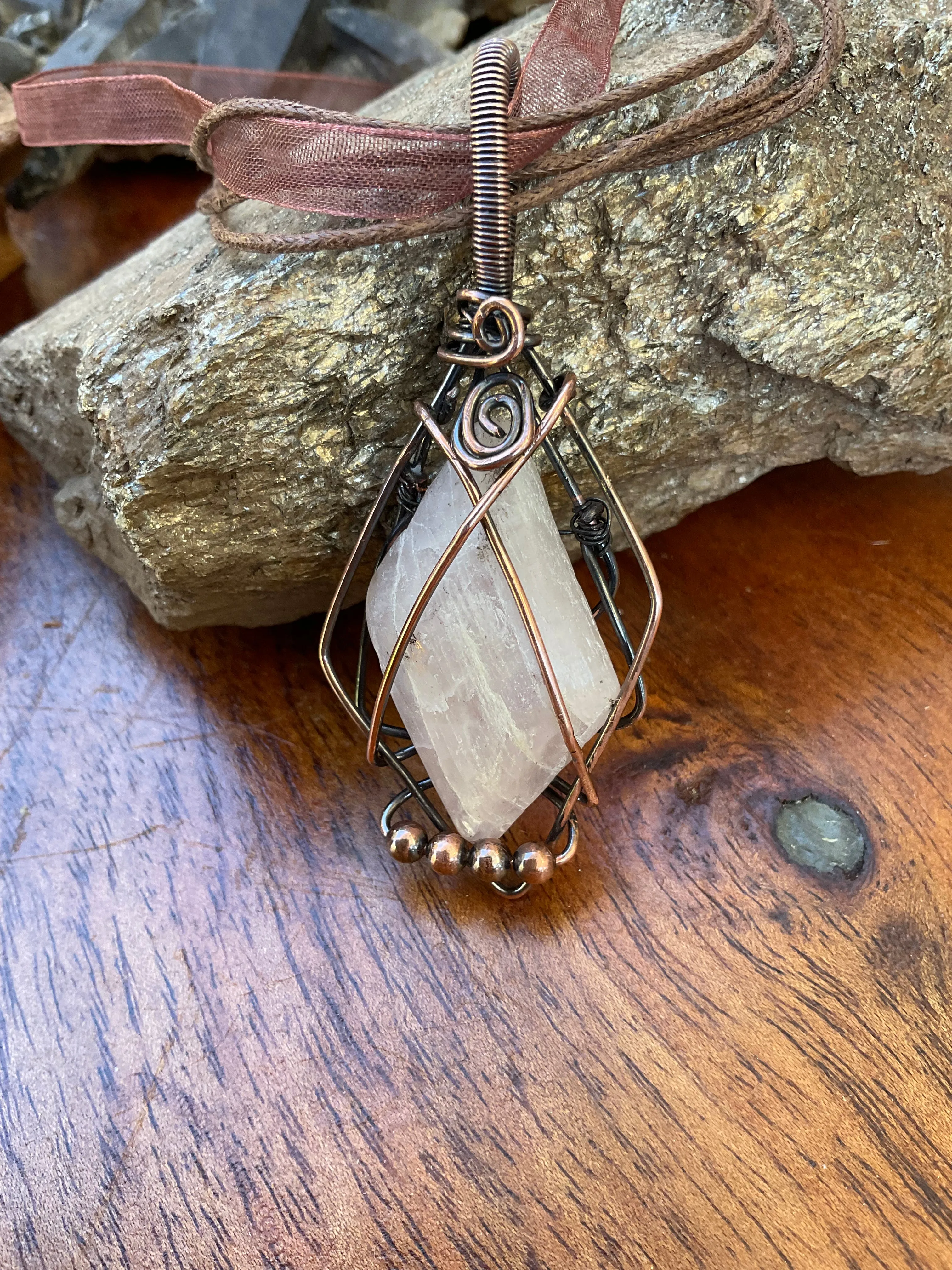 Pink Kunzite Pendant