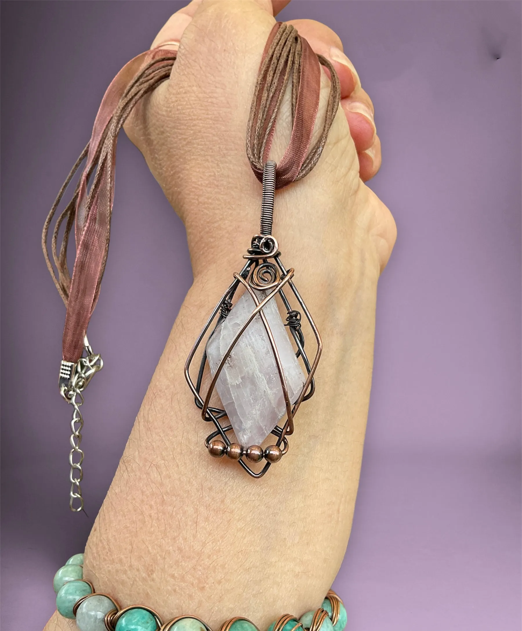 Pink Kunzite Pendant