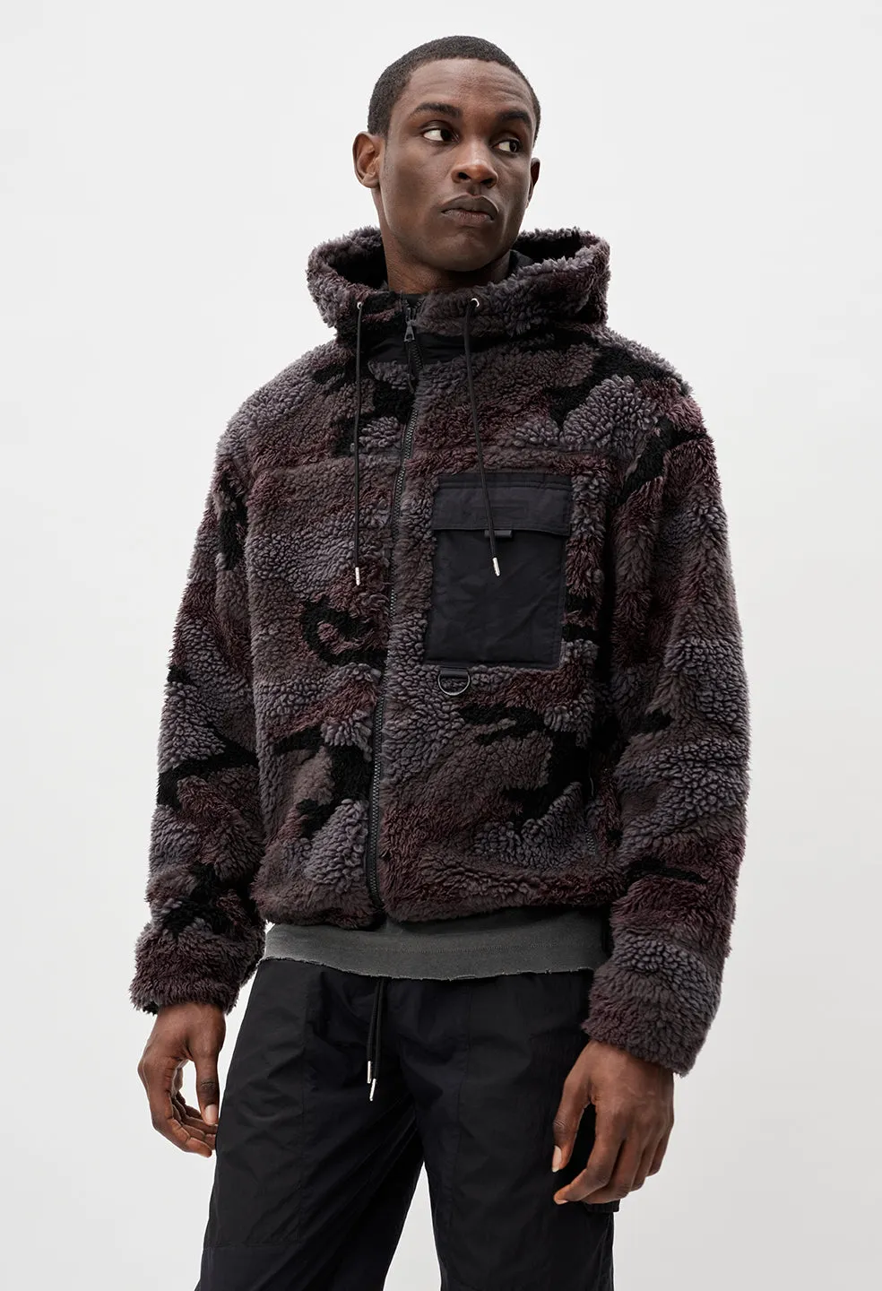 Polar Fleece Parka / Moonlight Camo Jacquard