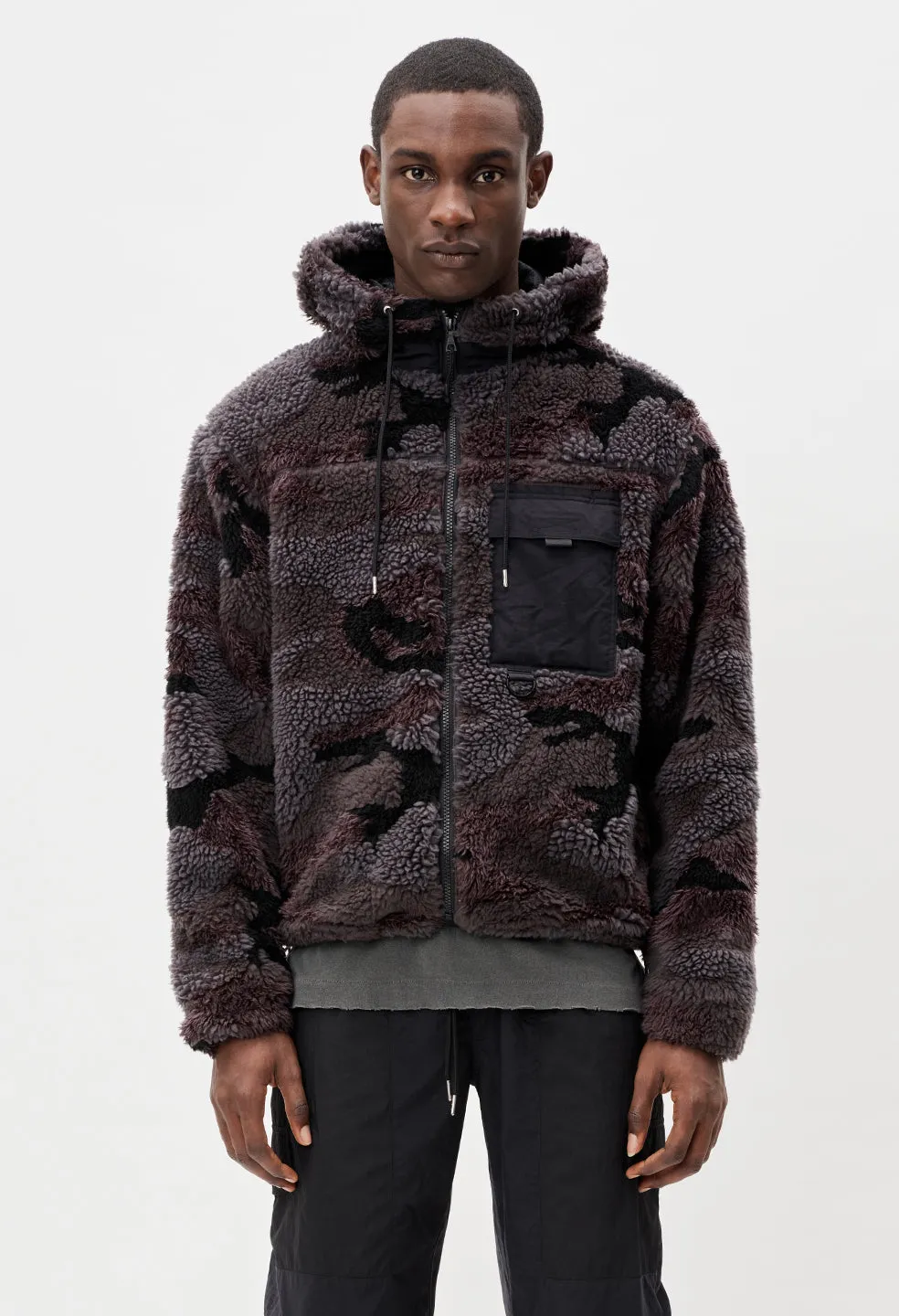 Polar Fleece Parka / Moonlight Camo Jacquard