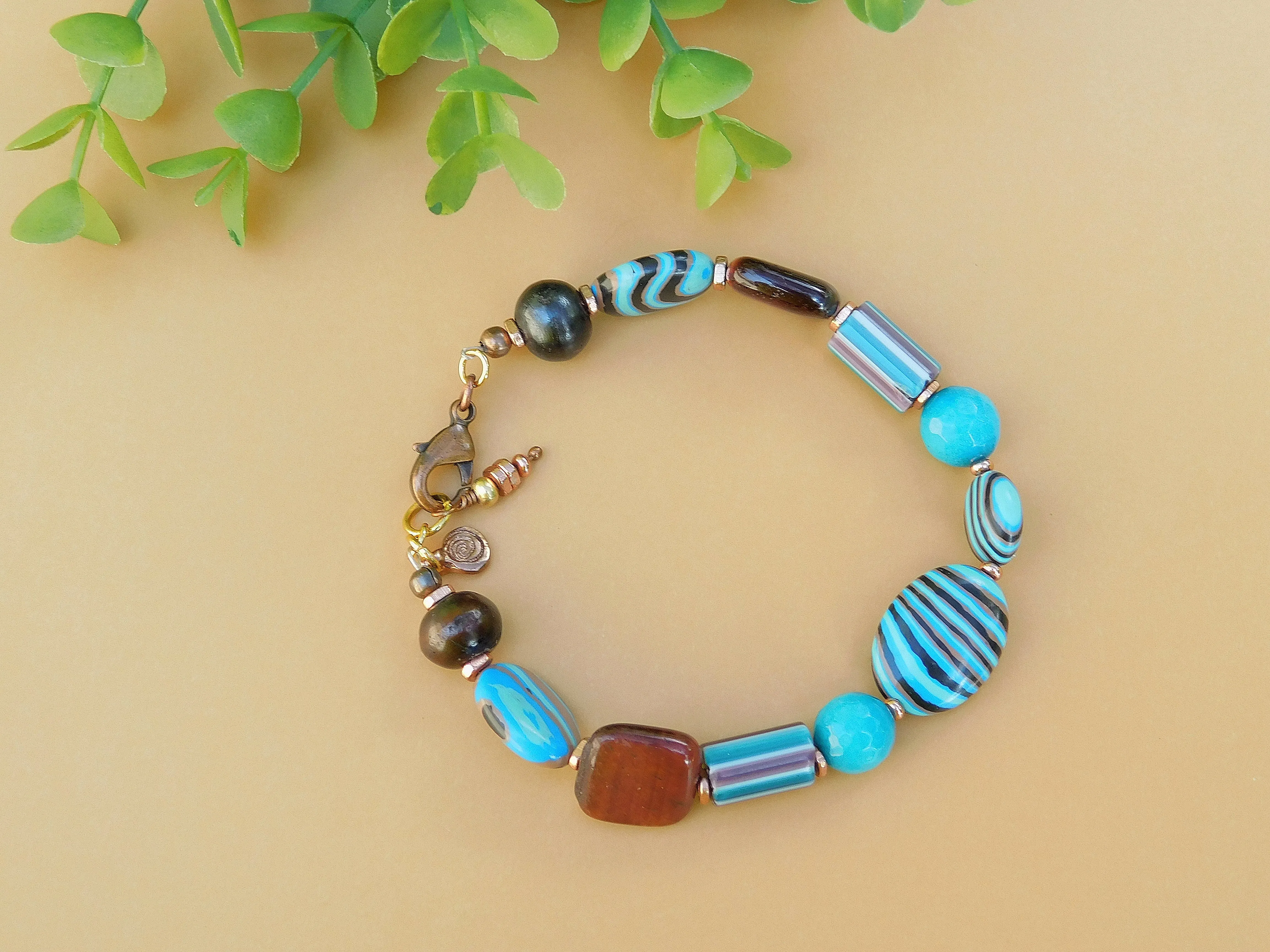 Rainbow Calsilica Bracelet