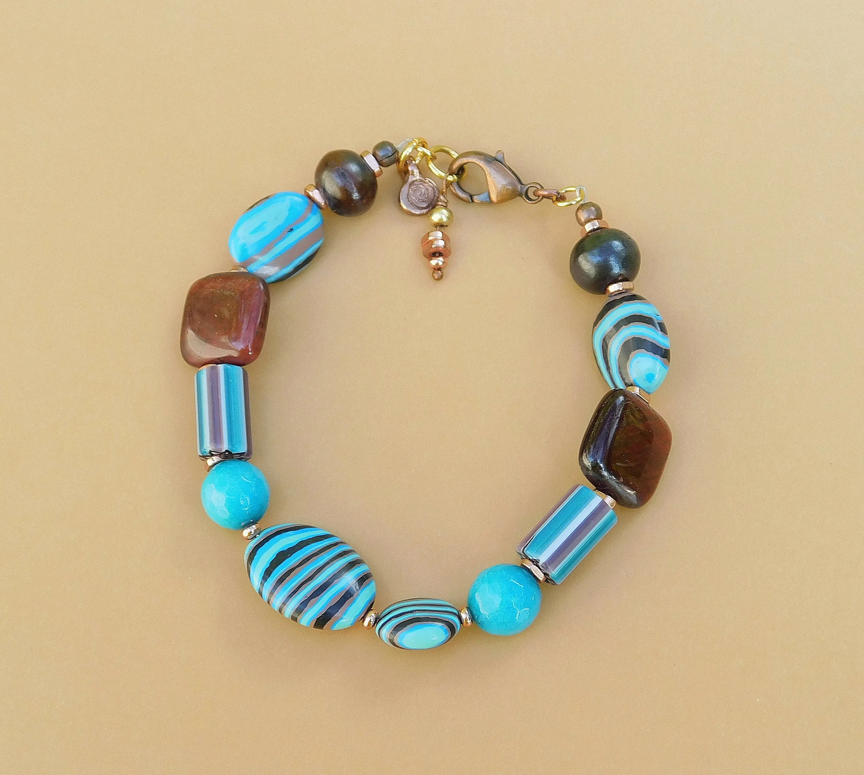 Rainbow Calsilica Bracelet