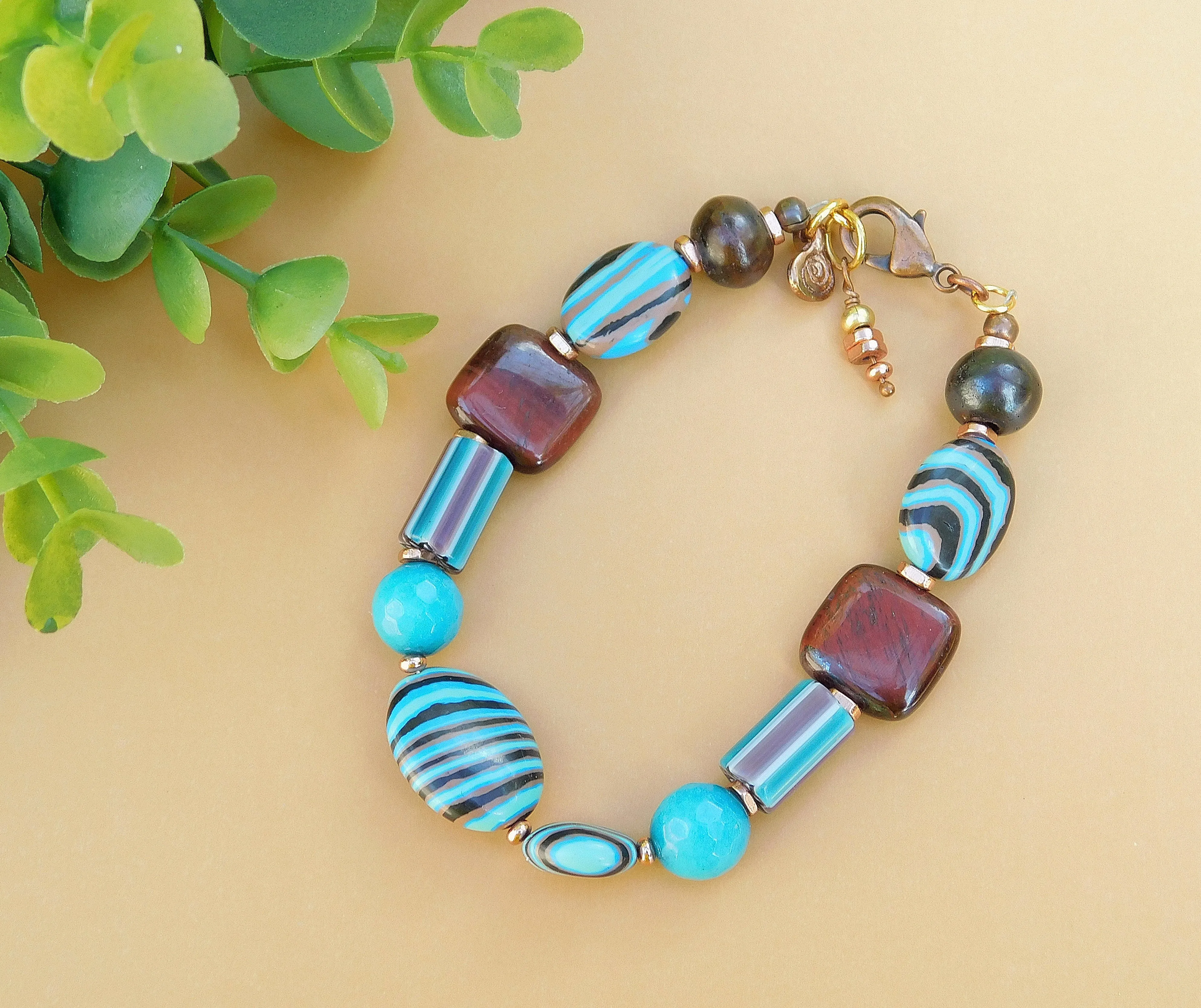 Rainbow Calsilica Bracelet