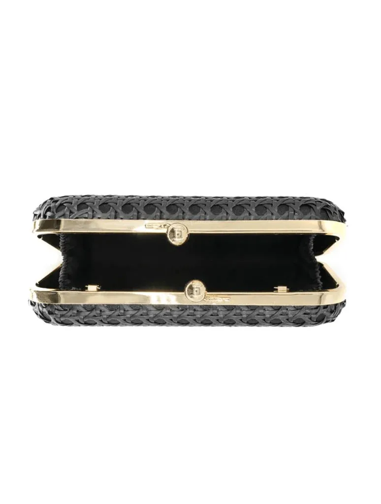 Rattan Clutch - Black