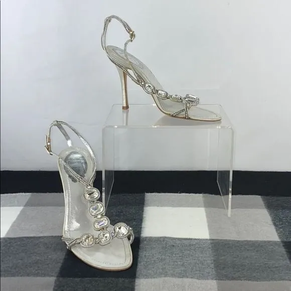 ReneCaovillaCrystal Ankle Strap Heels