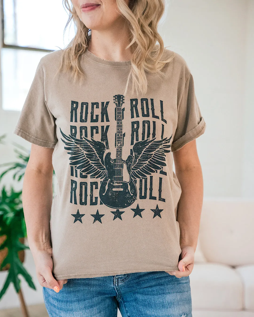 Rock & Roll Guitar Vintage Tee