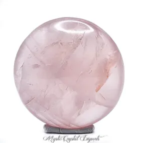 Rose Quartz Palm Stone-Round