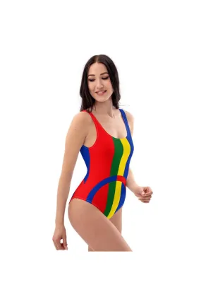 Sami Flag One-Piece Swimsuit