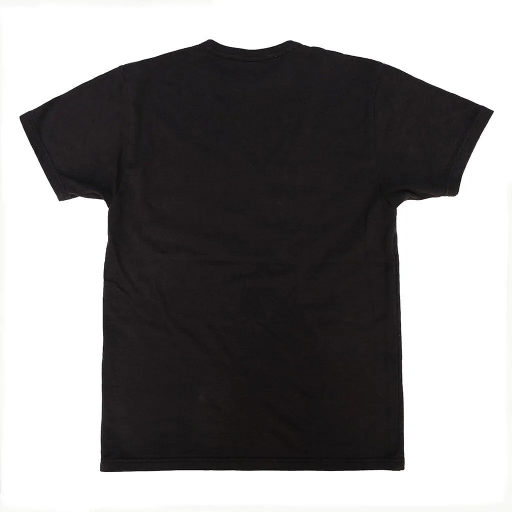 SAMURAI JEANS SJST23-107 LOOPWHEEL LOGO PRINT TEE (SUMI BLACK)