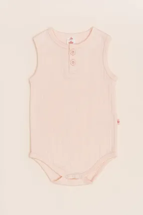 Sleeveless Onesie - Pastel Pink