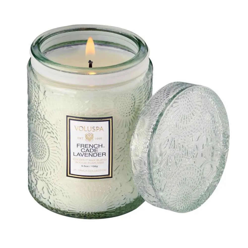 Small Glass Jar Candle, French Cade Lavender | Voluspa