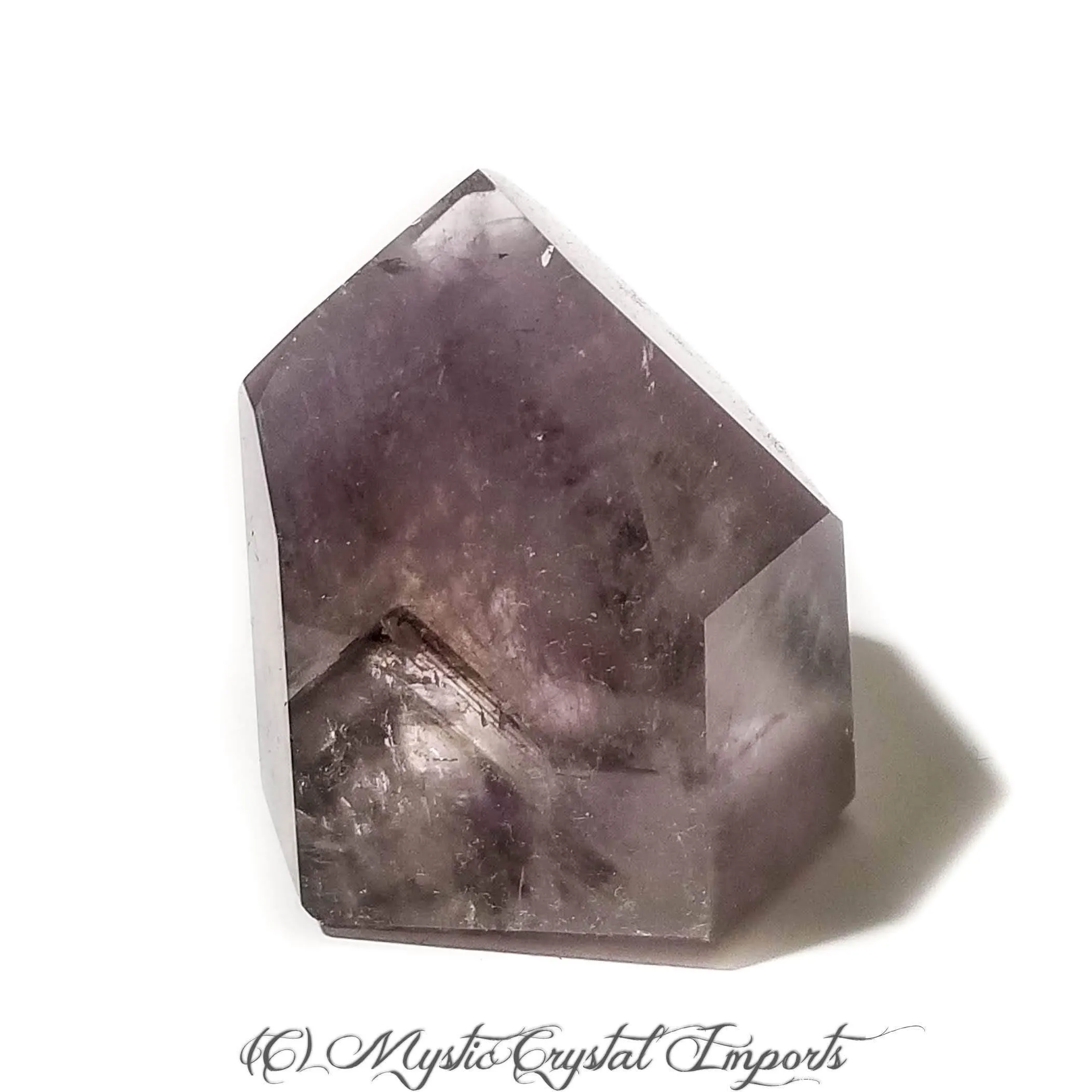 Smoky Phantom Amethyst Polished Crystal Point - 02