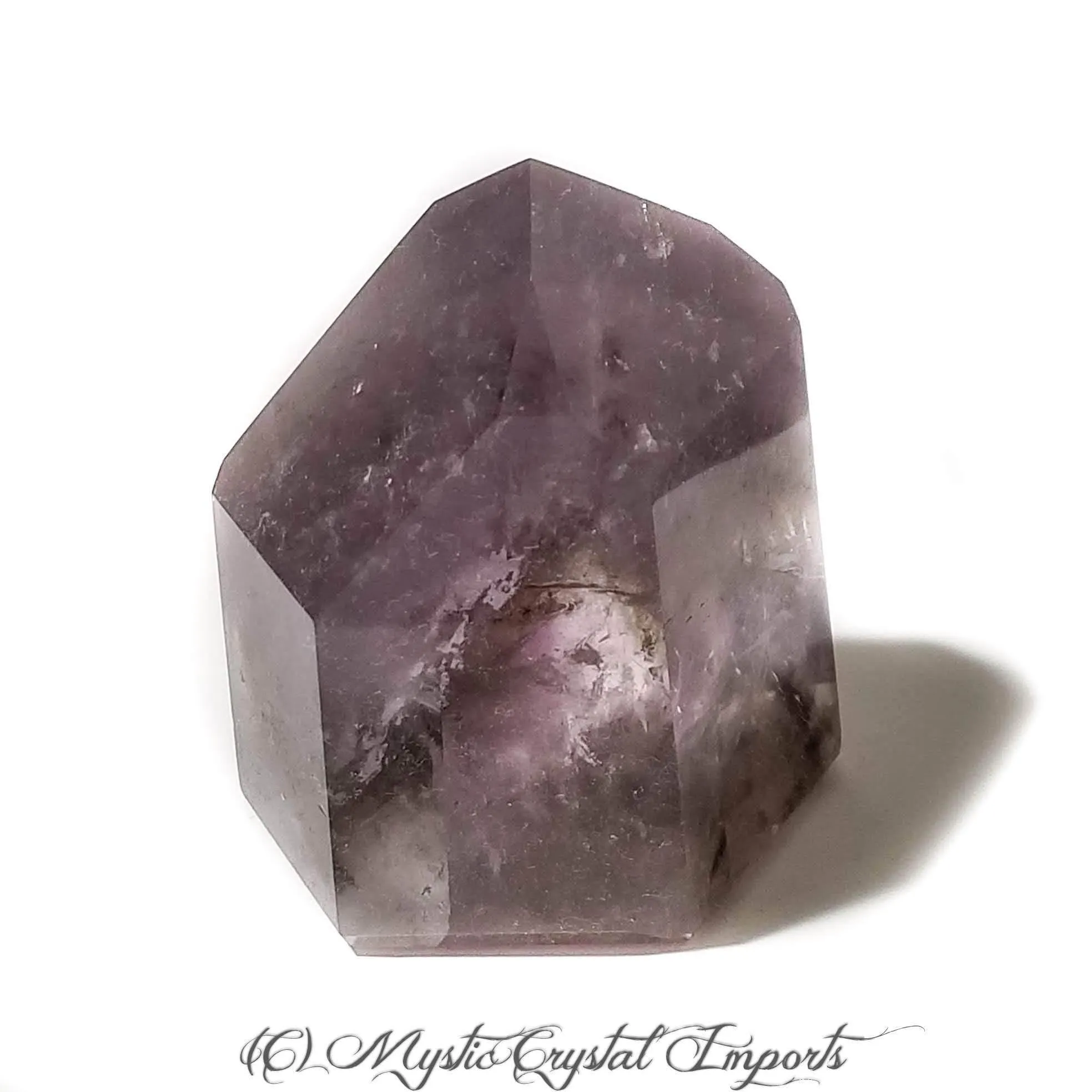 Smoky Phantom Amethyst Polished Crystal Point - 02