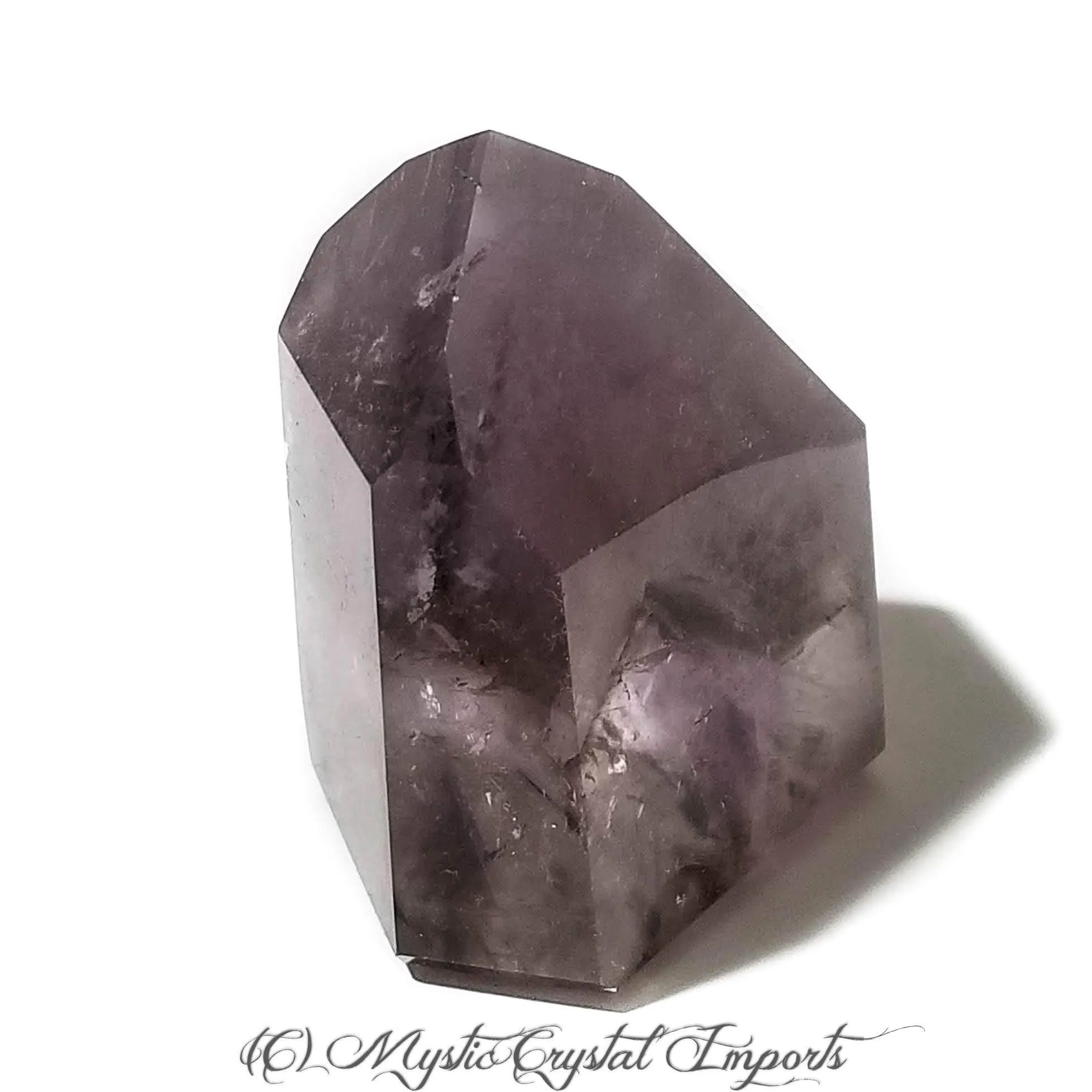 Smoky Phantom Amethyst Polished Crystal Point - 02