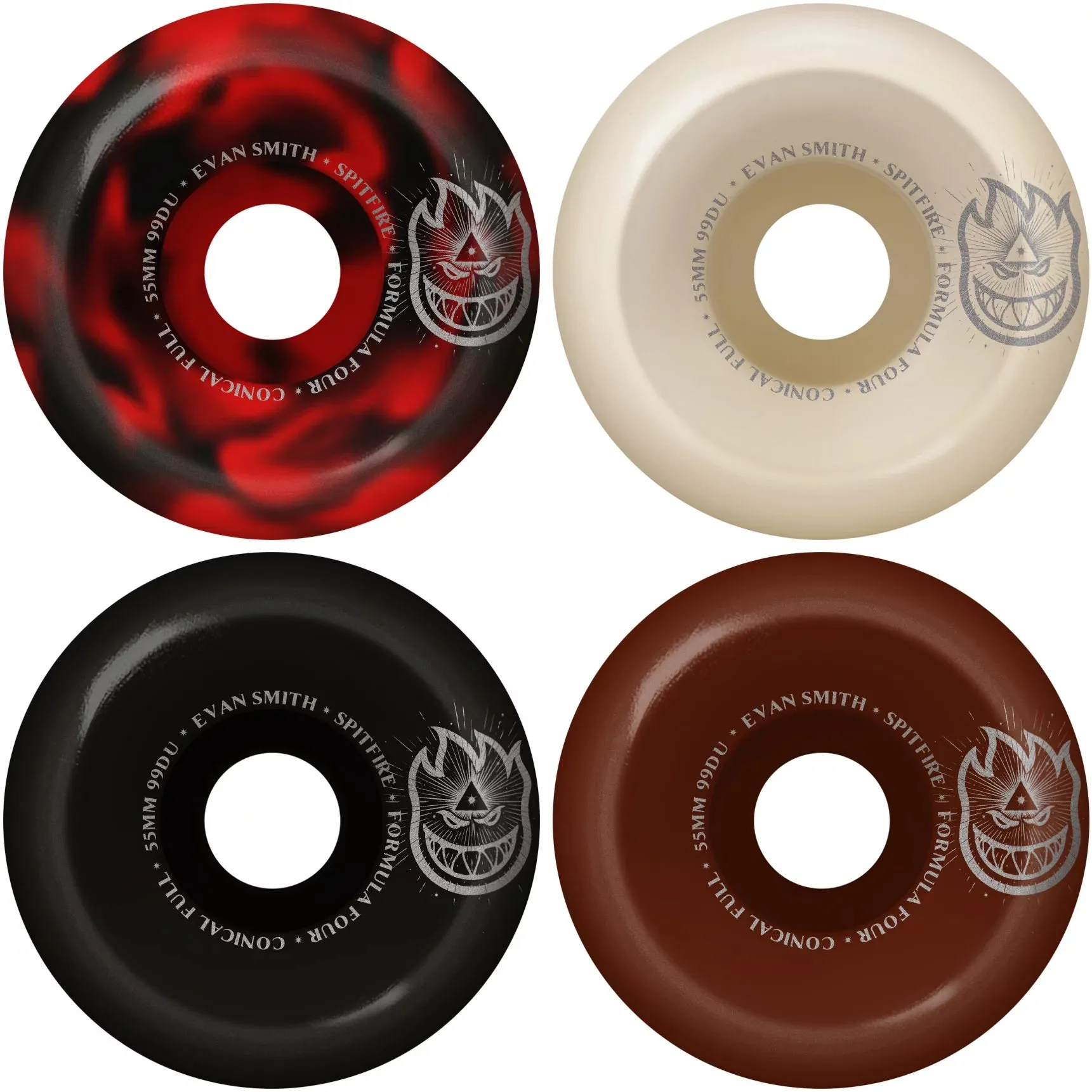 SPITFIRE WHEELS (JEU DE 4) 55MM F4 99 EVAN SMITH VISION CNCL FULL