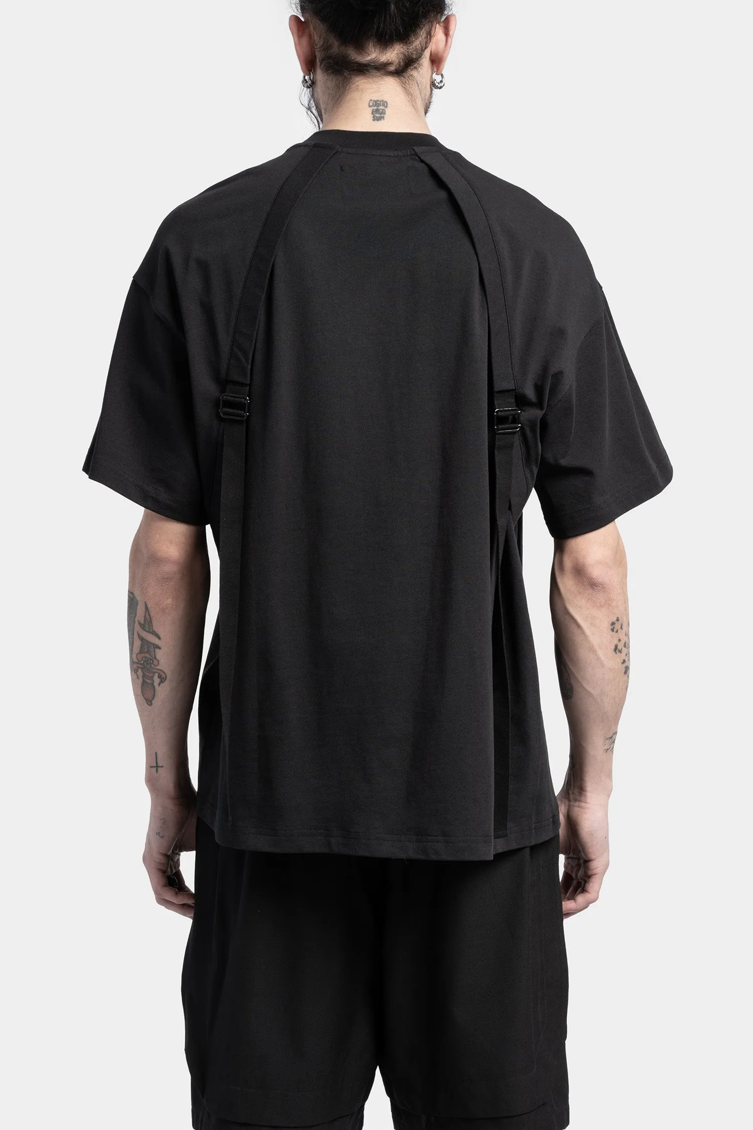 Strapped t-shirt, Black