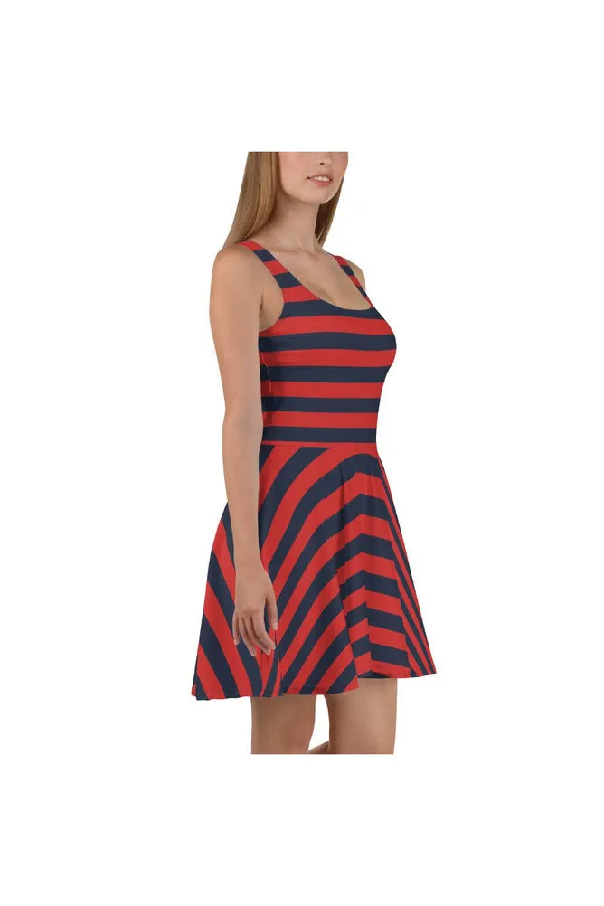 Stripe It Rich Skater Dress