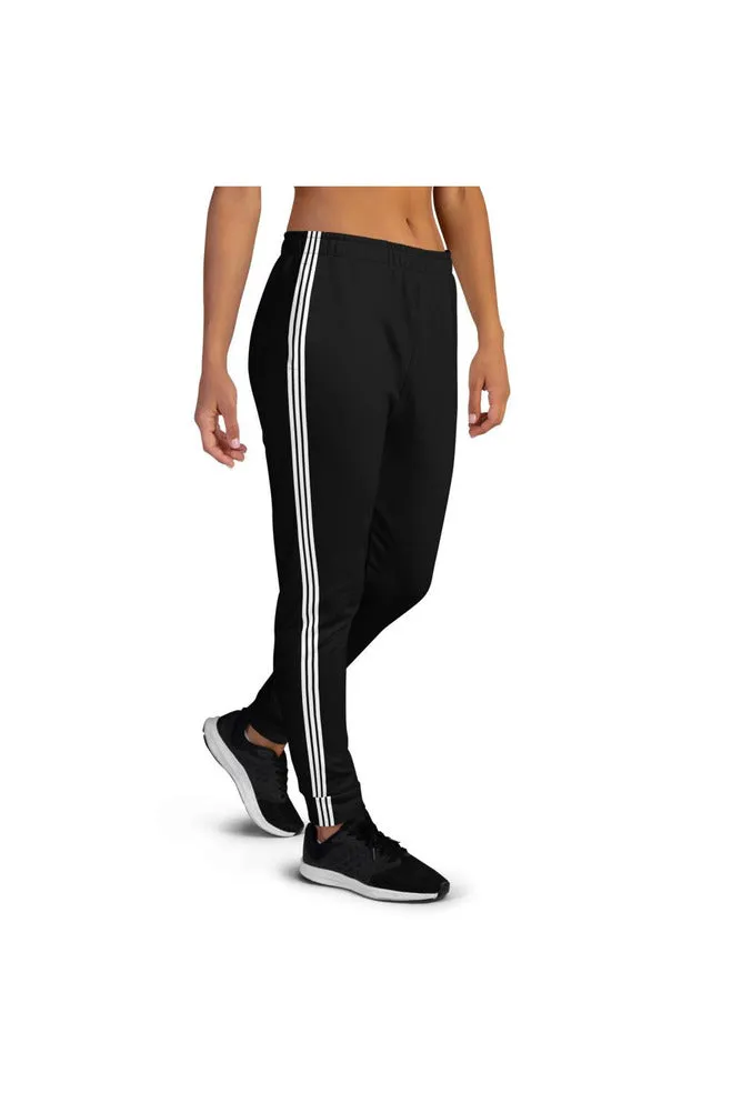 Triple Stripe Black Women's Joggers