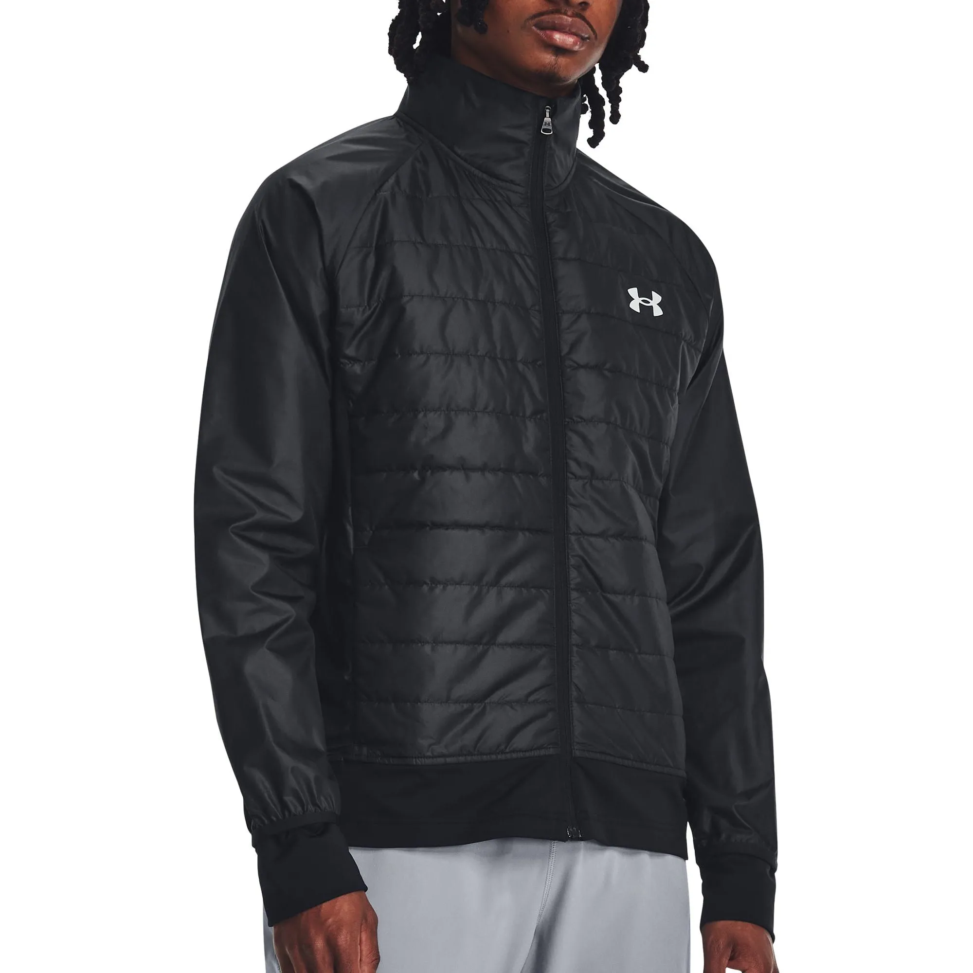 Under Armour Storm Insulated Hybrid Mens Running Jacket - Black