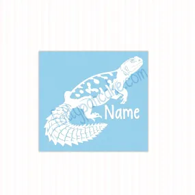 Uromastyx Decal, Waterproof Vinyl Decal, Cute Reptile Gift