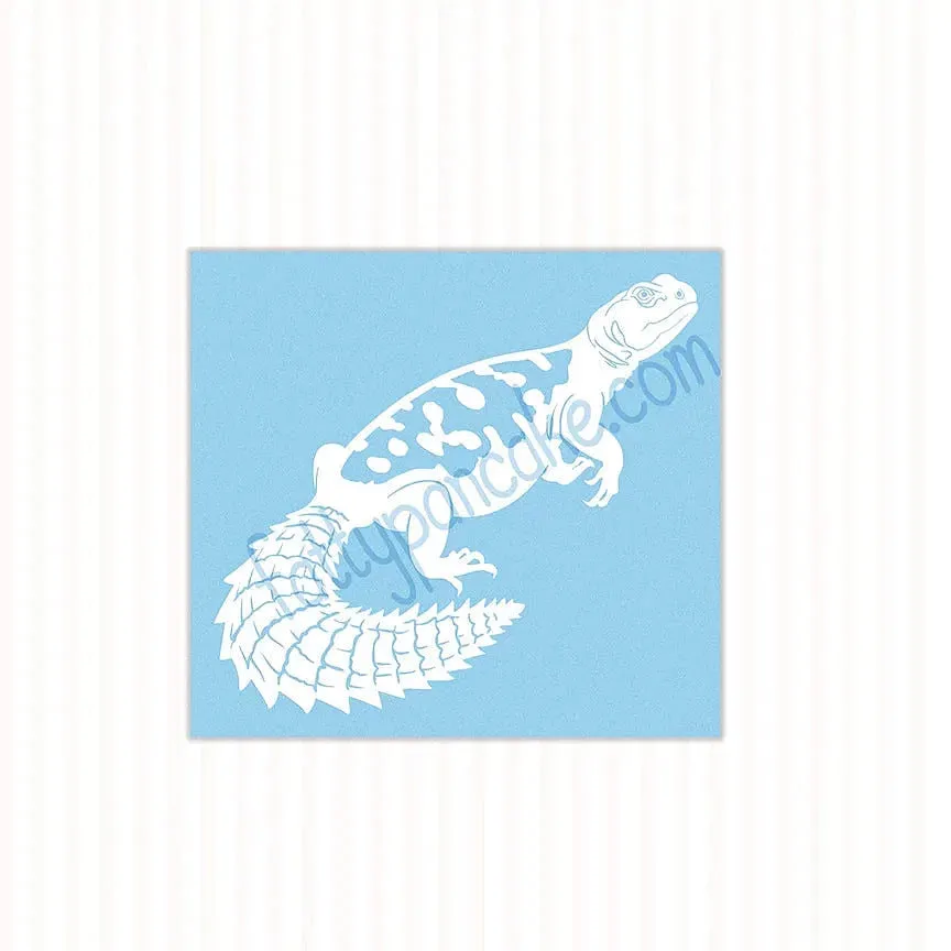 Uromastyx Decal, Waterproof Vinyl Decal, Cute Reptile Gift