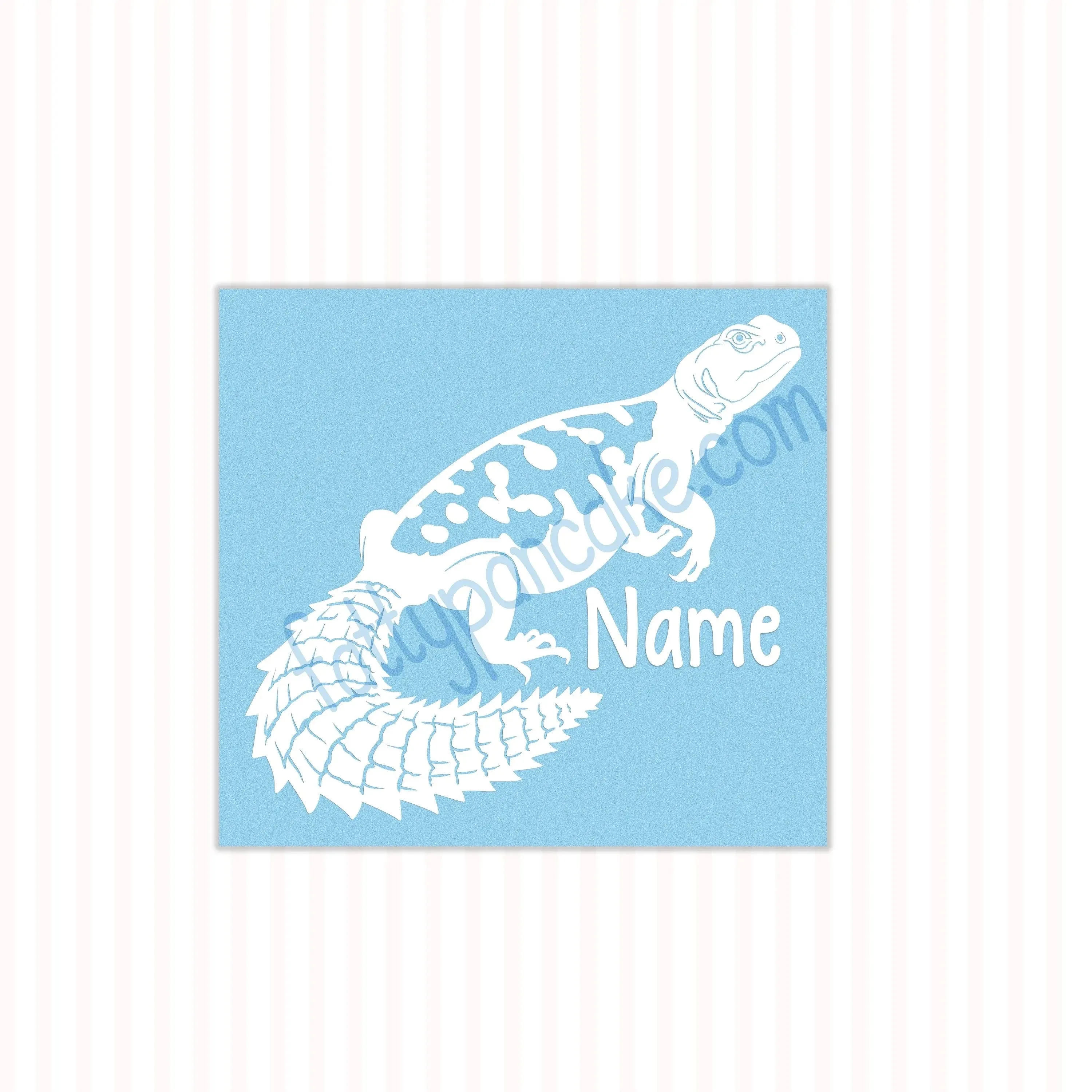 Uromastyx Decal, Waterproof Vinyl Decal, Cute Reptile Gift