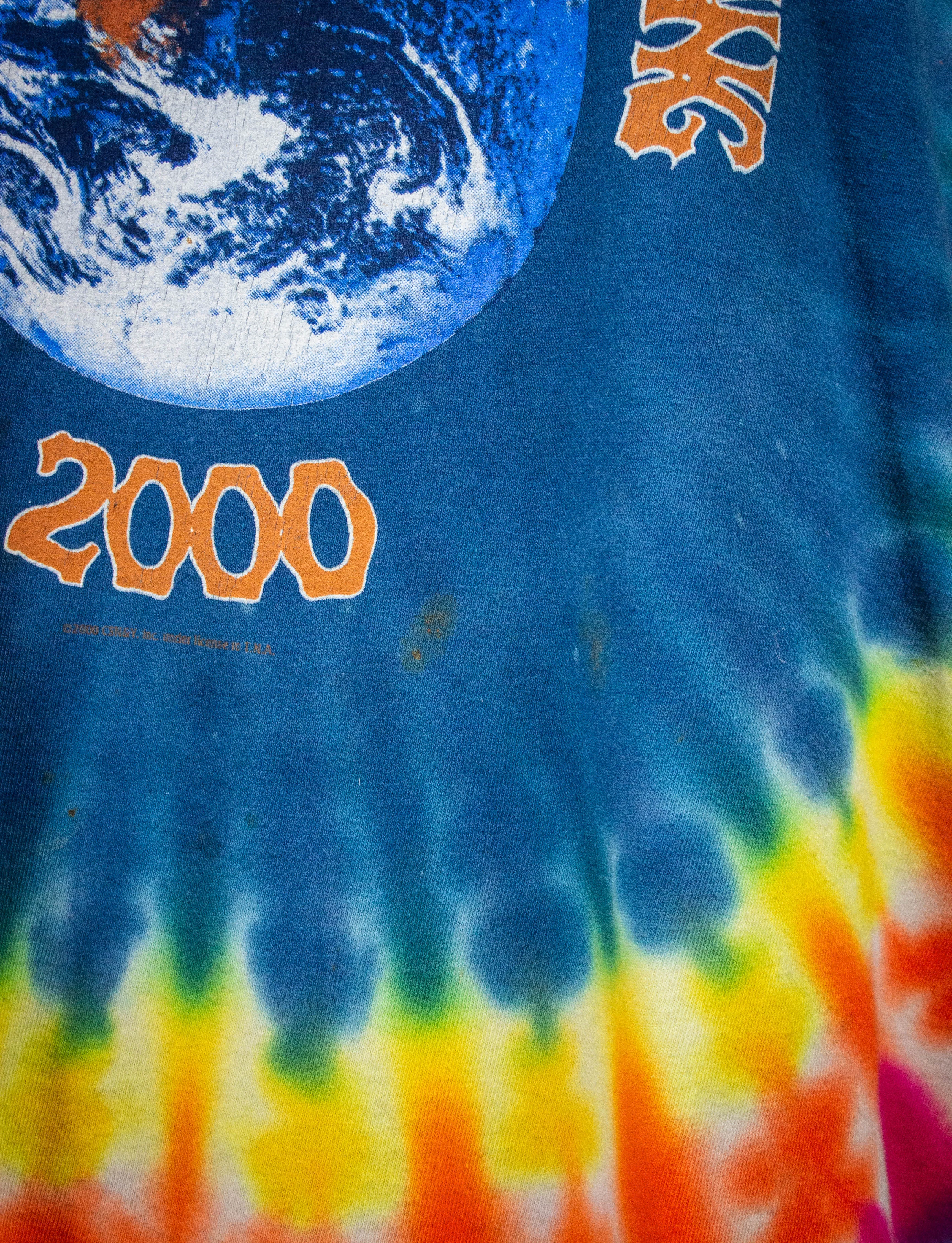 Vintage Crosby Stills Nash & Young Tie Dye Concert T Shirt 2000 XL