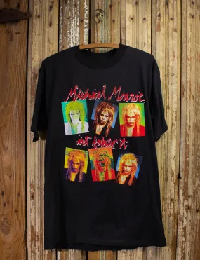 Vintage Michael Monroe Not Fakin' It Concert T Shirt 1989 Black Large